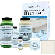 Bathworks Bathtub Refinishing Kit Essentials Kit & Ez Etch Kit Bone