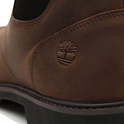 Timberland Stormbucks Pull-On - Stivali Chelsea Uomo, Marrone (Burnished Dark Brown Oiled), 42 Eu - 8