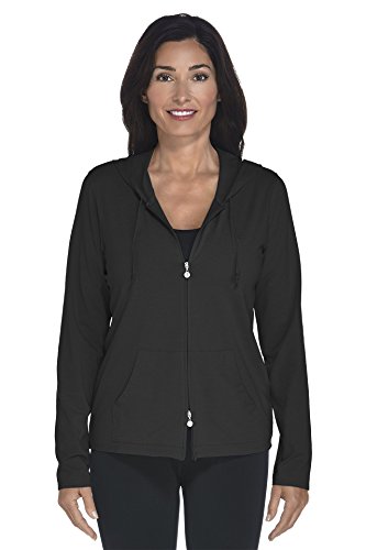 Coolibar Upf 50+ Women's Seaside Hoodie - Sun Protective (Xx-Small- Black) #TOP12