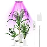 [Luce scientifica e rapporto di colore] La lampada per piante ha 72 diodi di alta qualità con una durata fino a 50.000 ore, composti da 48 LED bianchi, 16 LED rossi e 8 LED blu. Questo rapporto scientifico tra i colori della luce può massimizzare l'efficacia delle luci di coltivazione. Dispone inoltre di 10 livelli di luminosità regolabili: 10%-100% per soddisfare le vostre esigenze.