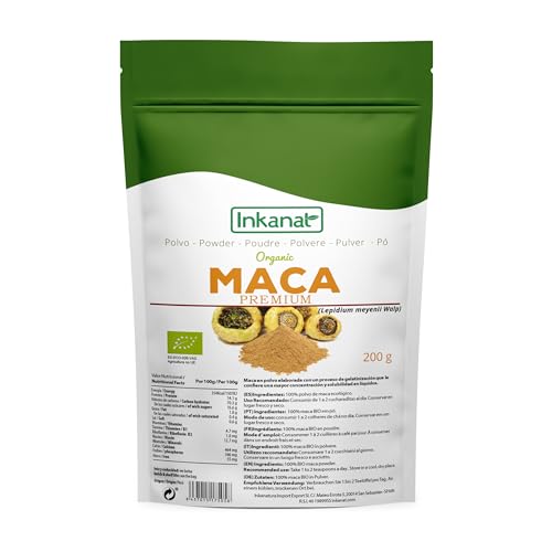 maca en polvo (200g) INKANAT   Superalimento Natural, Energizante y Nutritivo