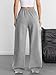 ATHMILE Womens Lounge Pants Wide Leg Sweatpants High Waisted Baggy Pants Fashion Teen Girl Drawstring Athletic Joggers Grey