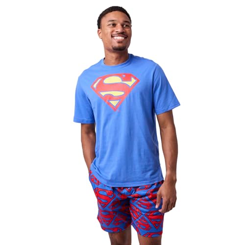Bioworld Superman Logo Men's 2-Pack Pajama Set2
