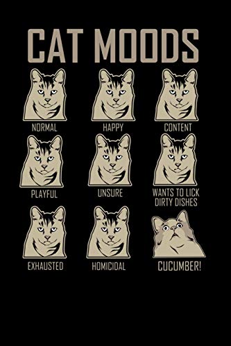 Cat Moods: 120 Pages I 6x9 I Dot Grid I Funny Humor Pet, Cat & Dog Feeling Gifts