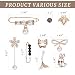 80pcs Gold Pearl Safety Pin Charms Set - Bling Brooch Jewelry for Socks, Sweaters, Hats & Shawls | Multipurpose Waist Decoration Accessories for Women (80 Pieces)