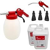  Soda Strahlpistole Strahlgerät Sodablaster - Set mit 12 kg Strahlmittel, 3 Breitdüsen, Ausblaspistole