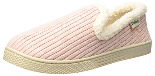 Dearfoams Women's Corduroy Closed Back Slipper, Dusty Pink, 8 Standard US Width US