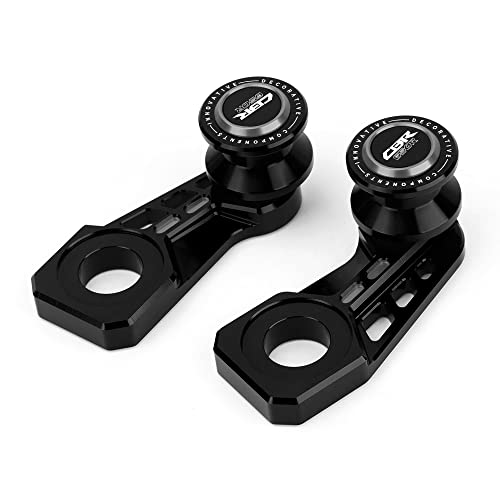 Mokiton Motorcycle Rear Swingarm Spools Sliders Bobbins Compatible With Honda CBR650R 2019-2024 2025 2026 | Swing Arm Stand Screws CBR 650R 650 R CBR650 R Accessories (black-4)