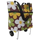 VICASKY Carrello Pieghevole con Ruote Grande Capacità 30l Oxford, Borsa da Viaggio per Frutta e Alimenti, Trolley Portacarichi Pratico e Leggero
