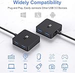 USB 3.0 Le centre, ICZI Ultra Mince 4-Port USB Splitter de données avec 4ft Câble long pour ordinateur portable
