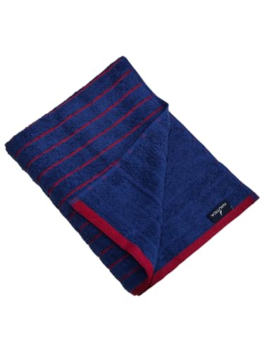 Image of NAUTICA Quick Dry Towel -1pc Bath Towel (ridgeport) | 500 GSM l 30 x 60 inch | Quick Dry Large Pool & Travel Towel | Blue /RED