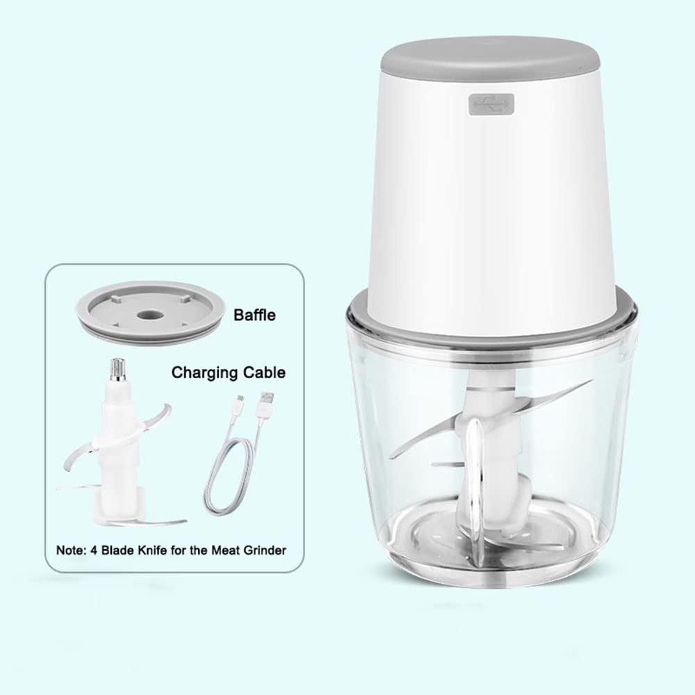 Tritatutto elettrico, 600 ml, adatto per alimenti per bambini, cipolla e altre verdure