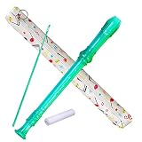 Auteey 8 Hole German style Descant Soprano Recorder for Beginners, Kids recorder Music Flute with Gi