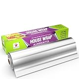 House Wrap Aluminium Foil 100 Meters for Food Packing, Cooking, Baking | Super Saver Family Pack | Foil Paper for Food Wrap 11 Microns Thickness (Pack of 1)
