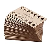 Bonroy 50 Pack Embroidery Floss Keeper Brown Paper Thread Holder -14 Positions Embroidery Thread Storage Tool for Work Studio Craft Class Storage Organizer Tool …