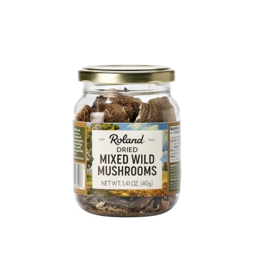 Roland Foods Dried Mixed Wild Mushrooms Specialty Imported Food, 1.41 Ounce, Pack of 1