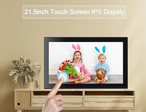 undefined Frameo Digital Picture Frame with 1080P IPS Touch Screen HD Disply,21.5 Inch Large Digital Photo Frame, 32GB WiFi Frame with Swivel Mount,Send Photos Instantly from Anywhere with via App の商品画像 2