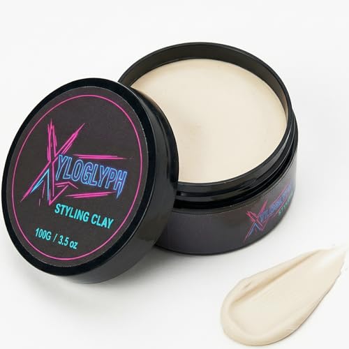 Xyloglyph Hair Clay for Men &ndash; Strong Hold Matte Finish Styling Paste &ndash; Professional Texturizing...