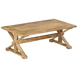 Material: Madera maciza de mango con una superficie rústica y un acabado de base natural