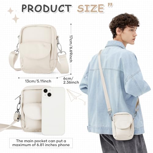 Image of SEAFEW Mini Crossbody Bag Shoulder Bag for Men, Small Messenger Satchel Bag for Women