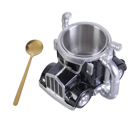 Zkydhbd Tazza da caffè a forma di camion artigianale Tazza da caffè a forma di camion unica Ornamento Tazza di birra al latte per le case Cucina Artigianale Camion Tazza da caffè per gli amanti del