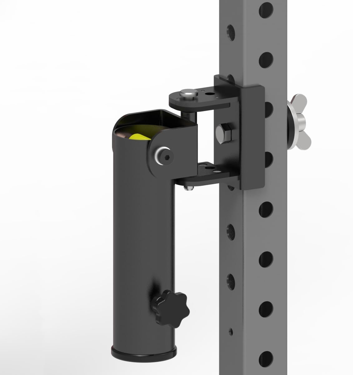 SYL Fitness Rack Mounted Landmine Attachment, T-Bar Row Landmine Base, Fit 2x2 inch & 3x3 inch Square Tube Power/Squat Rack