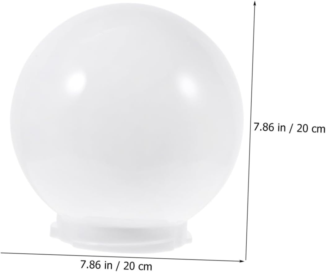 2pcs Outdoor Globe Lamp Shades Light Cover for Post Mount Fixtures Easy to Install for Garden and Patio Lighting