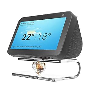 RLTech Supporto per Echo Show 8, Supporto Completo Trasparente Acrilico per Echo Show 8