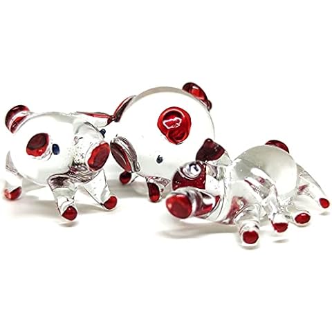 Sansukjai 3 Pigs Glass Figurines Cover