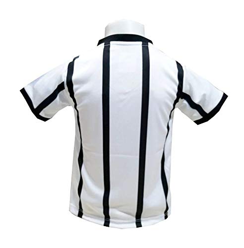 Camiseta Infantil Corinthians Branca Listras Oficial