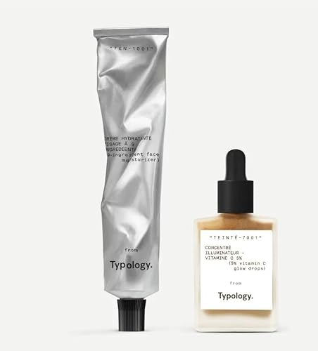 Typology Instant Radiance Duo - Glow Drops & 9-Ingredient Moisturizer + Complimentary Sheet Masque