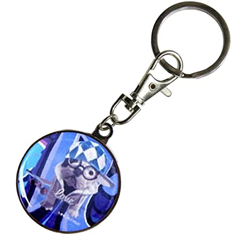 Porte-clefs métallique Téo Jasmin