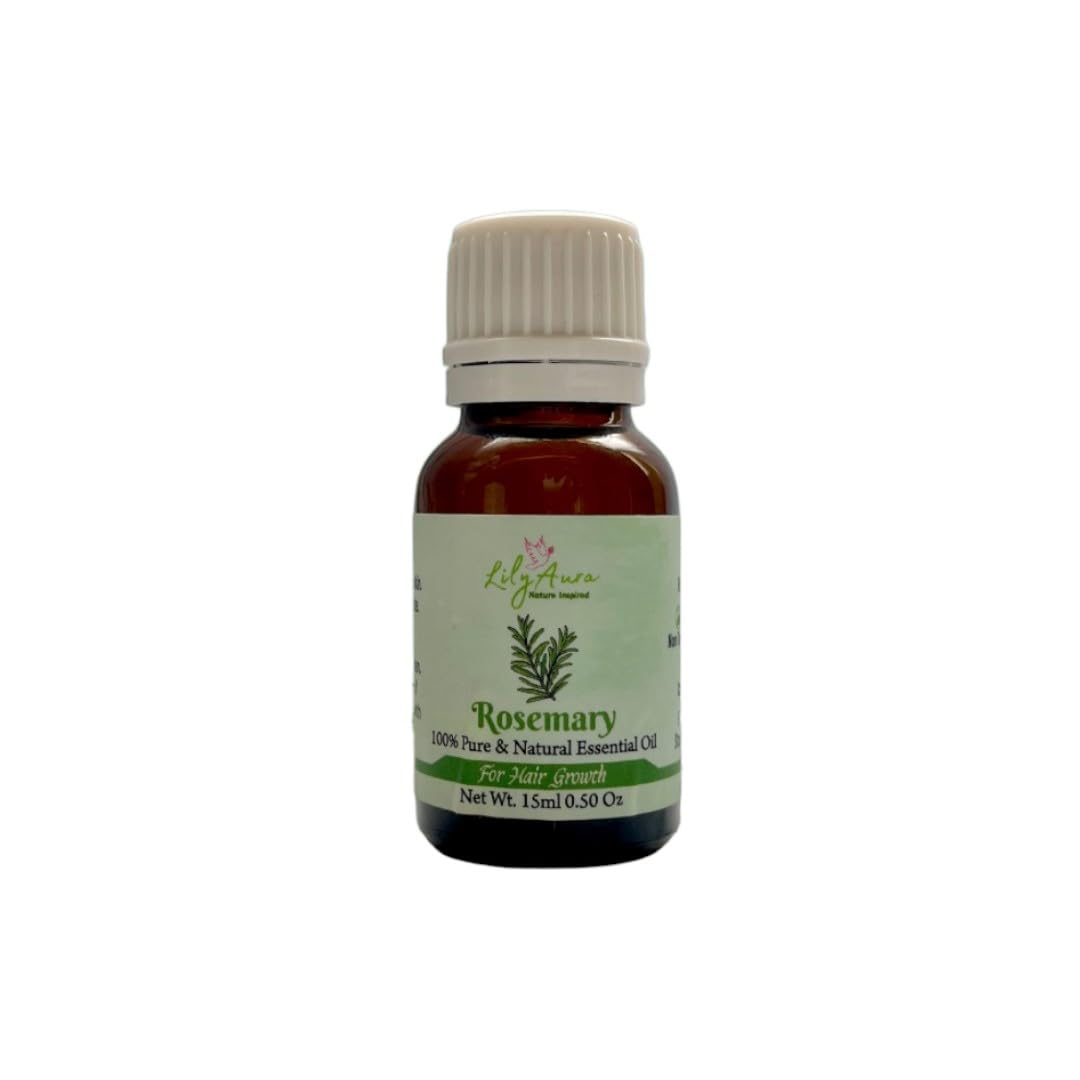 LilyAura Rosemary Essential Oil For Hair By Lily Aura Naturals | 100 Percent Pure And Steam Distilled | Natural Scalp And Hair Care Oil | Mix With Carrier Oil For Best Results (55ml)-image-15