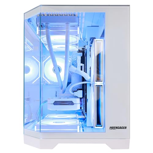 Image of Ocean of Stars AI-Optimized Gaming PC AMD Ryzen 7 9700X 8-Core 3.8GHz, RTX 5060 8GB, 32GB DDR5 RAM 6000MHz,1TB PCIe +2TB SATA SSD, WiFi&BT Prebuilt PC 850W PSU,Liquid Cooler,Windows 11-White