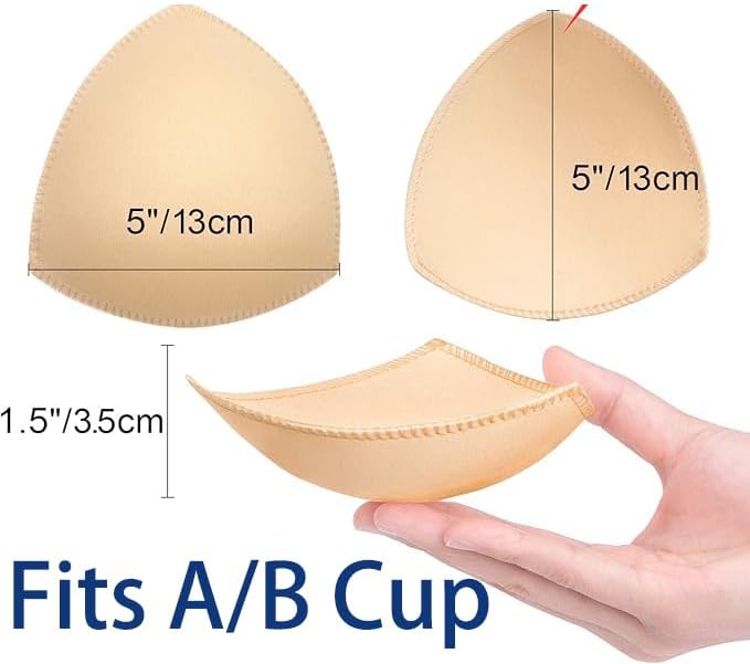 Awpeye Bra Pads Inserts 6 Pairs, Bra Cups Inserts, Removable Breast Enhancers Inserts for Women - Image 2