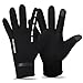 Handschuhe Damen Herren Winterhandschuhe Fahrradhandschuhe Touchscreen Arbeitshandschuhe Handschuhe Winter Warm Uniesex Sporthandschuhe Indoor Outdoor für Lauf Arbeit Camping Wandern Fahrrad Schwarz
