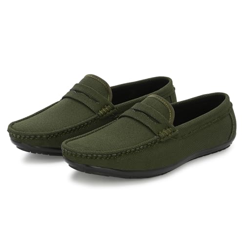 Image of Stylelure Eco Friendly & Light Weight Flexible Mesh Knit Loafers Driving Shoes for Men