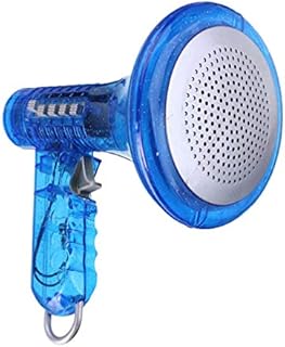 NUOBESTY Voice Changer Bullhorn Plastic Multi Voice Changing Megaphone Toy Handheld Cheering Loudspeaker Microphone for Children Kids Without Battery