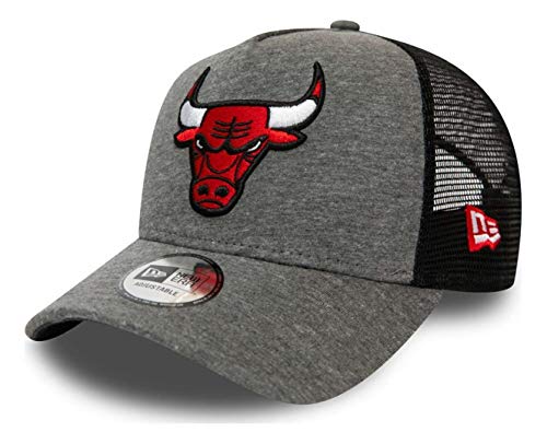 New Era Chicago Bulls Cap Trucker Kappe Jersey Mesh Basecap NBA Basketball Grau - One-Size