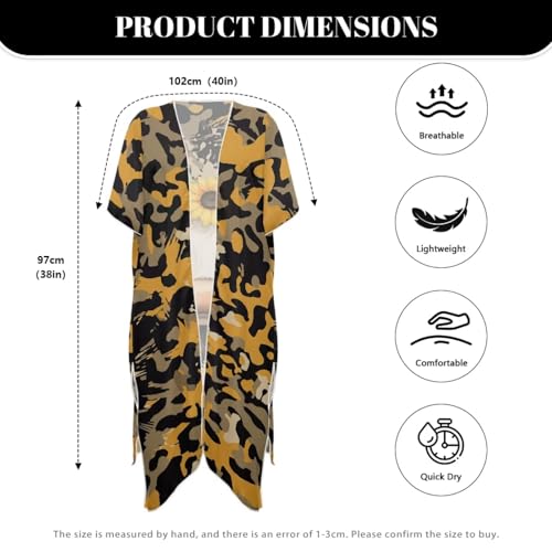 Media manga elegante en este cárdigan transparente Poceacles 6