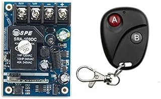 DC12V 24V 36V 48V 10A 1CH RF Wireless Remote Control Switch System, 1X Transmitter + 1 X Receiver,315/433 MHZ Window/Garage Door