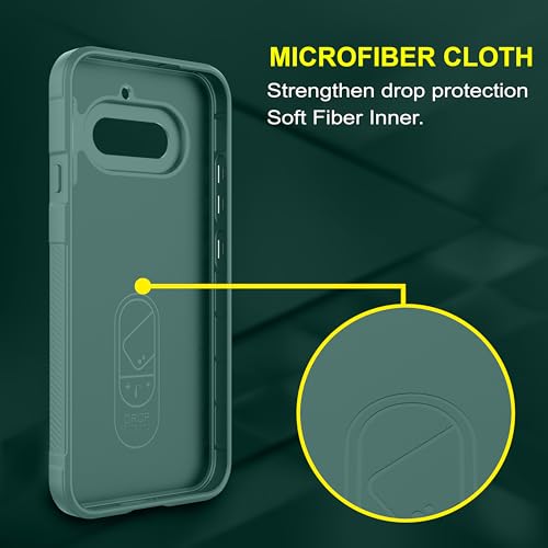 Image of Zapcase Back Case Cover for Nothing Phone (4a) | Compatible for Nothing Phone (4a) Back Cover | Liquid Silicon Magic Case with Camera Protection | Dark Green