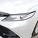 Xhfarce Carbon Fiber Headlight Eyebrow Eyelid Cover Trim Decoration Sticker for Toyota Camry 2024 2023 2022 2021 2020 2019 2018 Accessories
