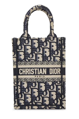 Dior Navy Oblique Small Phone Bag