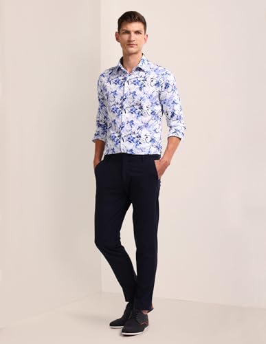 Image of U.S. Polo ASSN. Printed Regular Fit Shirt for Men - 100% Cotton, Breathable & Comfortable, Full Sleeves Casual Shirt for Men