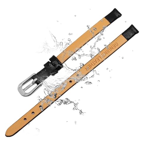Bracelet montre cuir véritable résistant pour petits poignets 6mm - 8