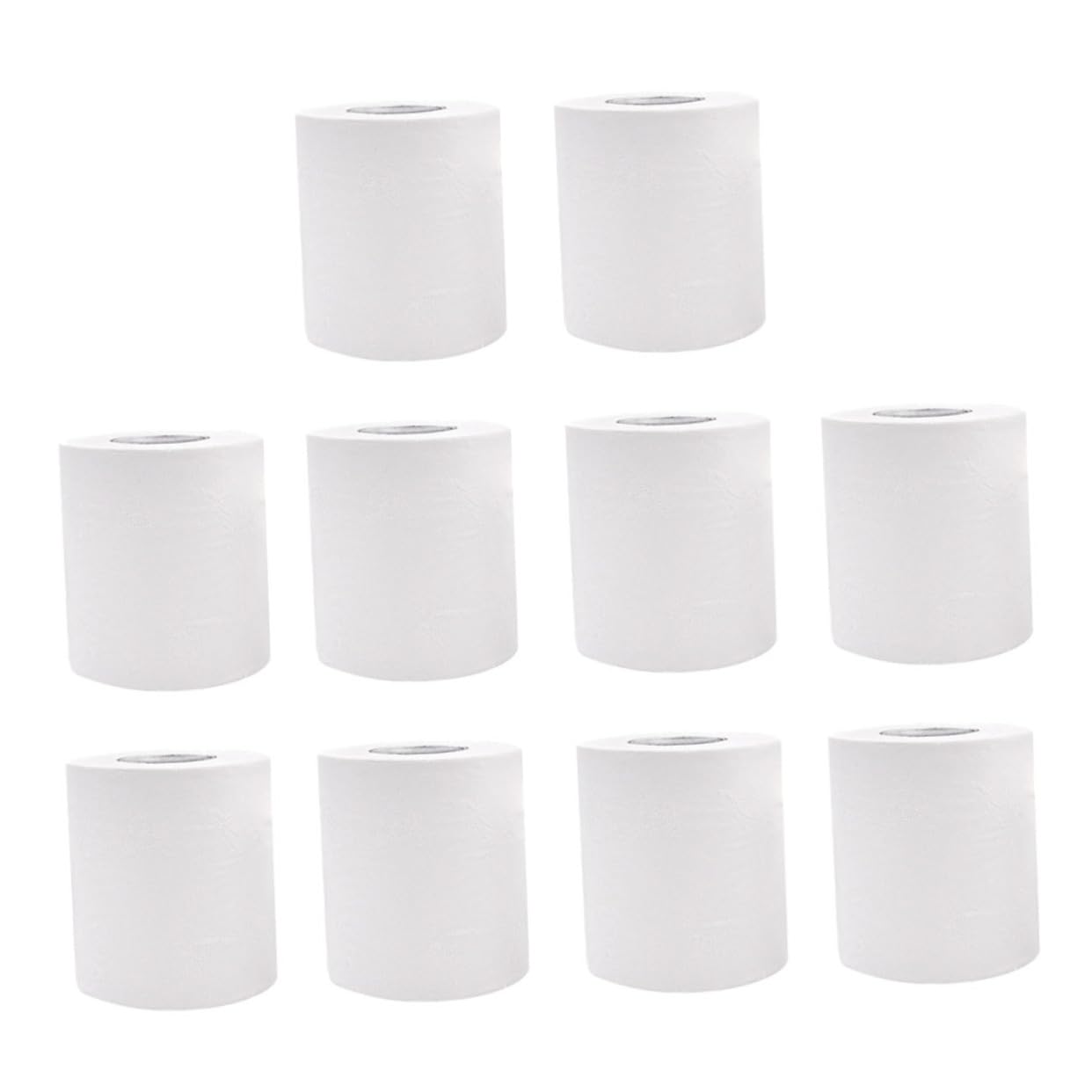 10 Rouleaux Papier Toilette Pâte de Bois 100g 4 Couches Petit Rouleau