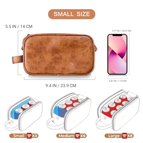 Elviros PU Leather Toiletry Organizer