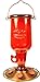 More Birds Hummingbird Feeder, Glass Hummingbird Feeders, 5 Feeding Stations, Red, 23-Ounce Nectar Capacity, Vintage Glass Jug