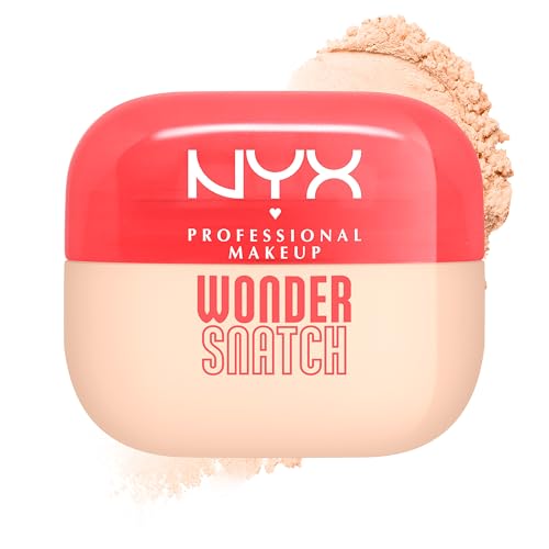 NYX Professional Makeup Polvere Libera Fissante, Finish Glow a Lunga Tenuta, Formula Arricchita con Peptidi e Tè Verde, Wonder Snatch Powder, Sugar Serve, 6 g